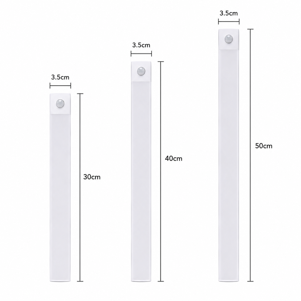 Barra LED 3 en 1 con Sensor de Movimiento – Recargable y Magnética