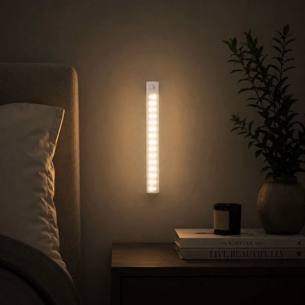 Barra LED 3 en 1 con Sensor de Movimiento – Recargable y Magnética